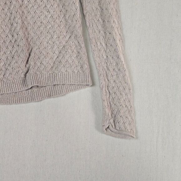 Banana Republic Small Beige V-Neck Knit Blend Sweater - Picture 11 of 16